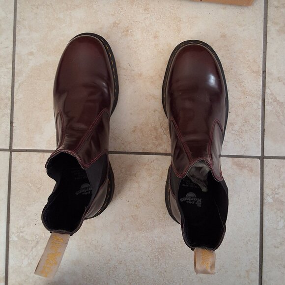Doc Martens Red Chelsea Boots Size 12 - Picture 3 of 8
